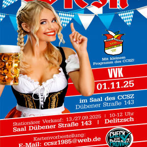 01.11.2025 | Delitzscher Wiesn Tischbuchung