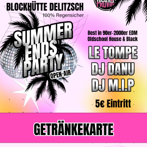 30.08.25 - Summer Ends Party<br>20€ Getränkekarte für 15€