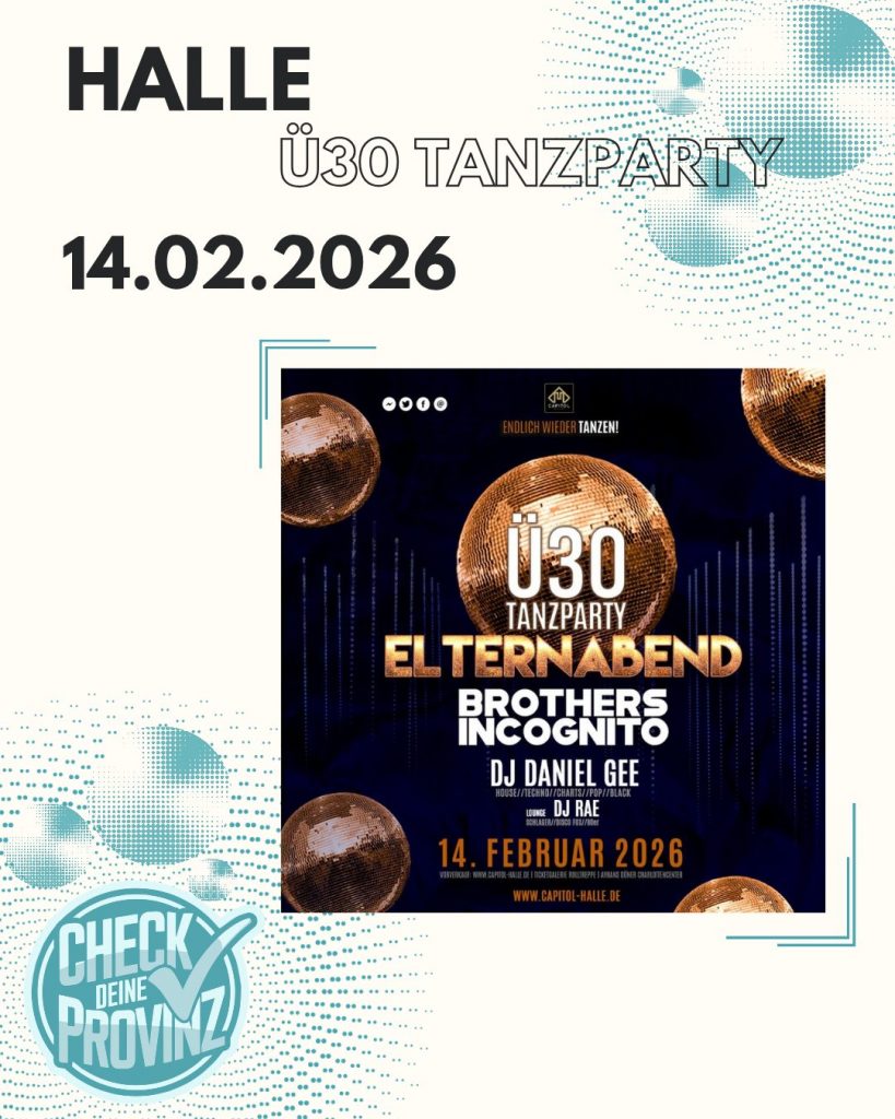 Ü30 TANZPARTY, Halle