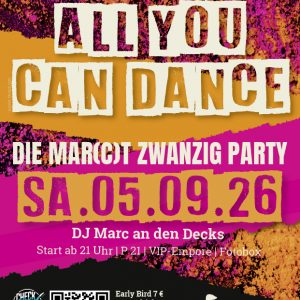 05.09.2026 All you Can Dance